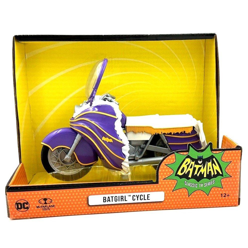 McFarlane Toys DC Retro Batgirl Cycle Batman 1966 TV Series Purple New Vehicle